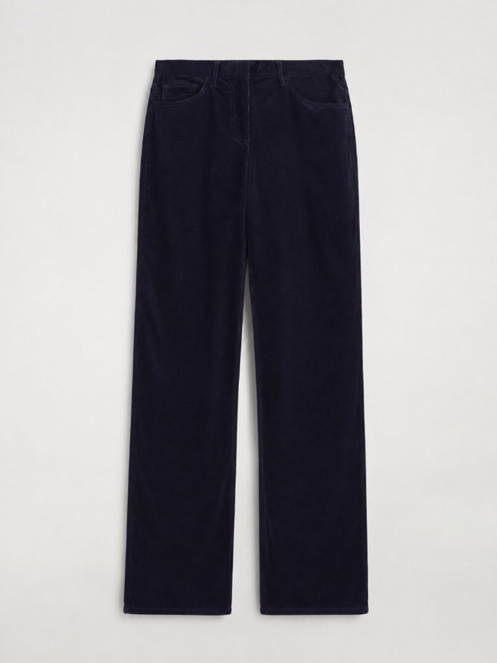 COS Navy Straight-Leg Navy Corduroy Pants Sz 2 NWT